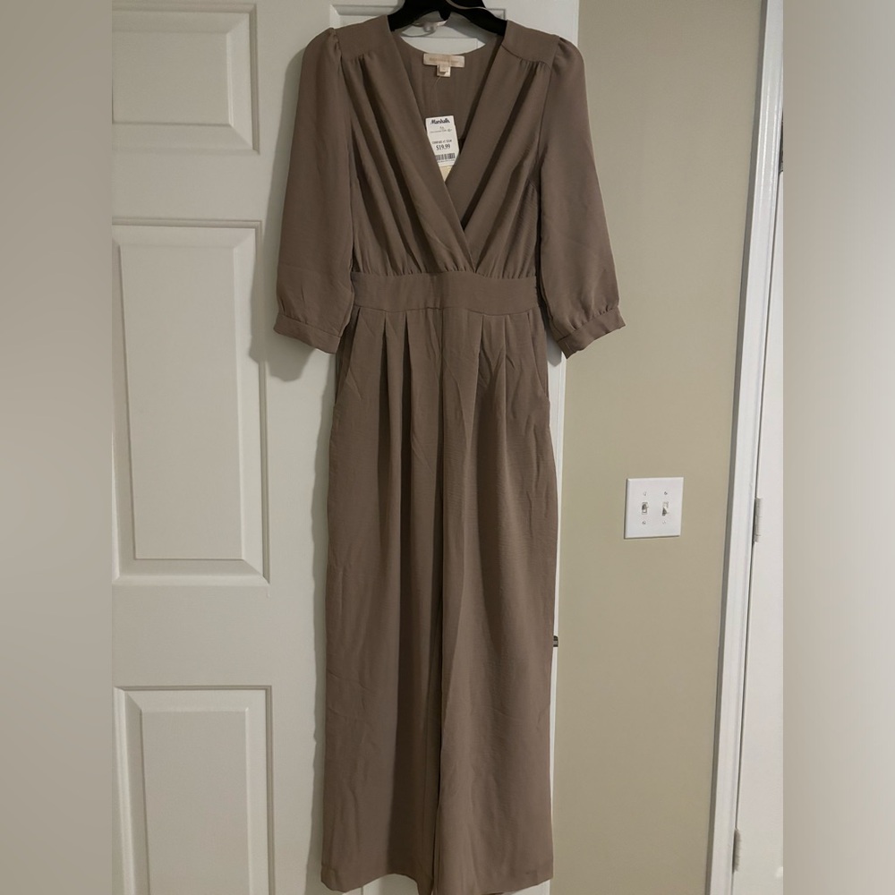 Monteau Los Angeles Tan Jumpsuit